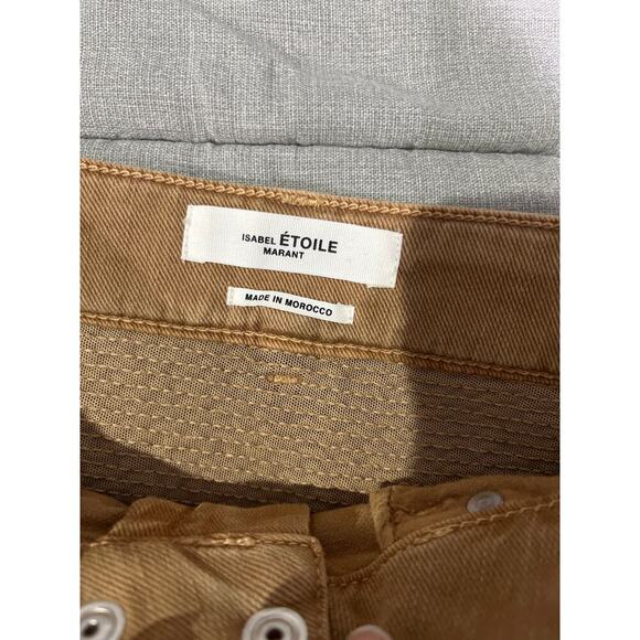 Isabel Marant Etoile Alone Capri Pants With Ankle Zip Sz 40 - Picture 6 of 9